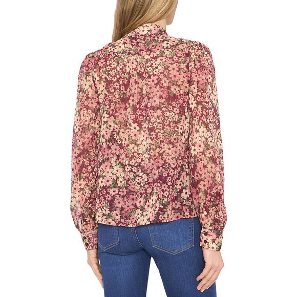 Cece Womens  Open Collar Blouse - Picture 2 of 3